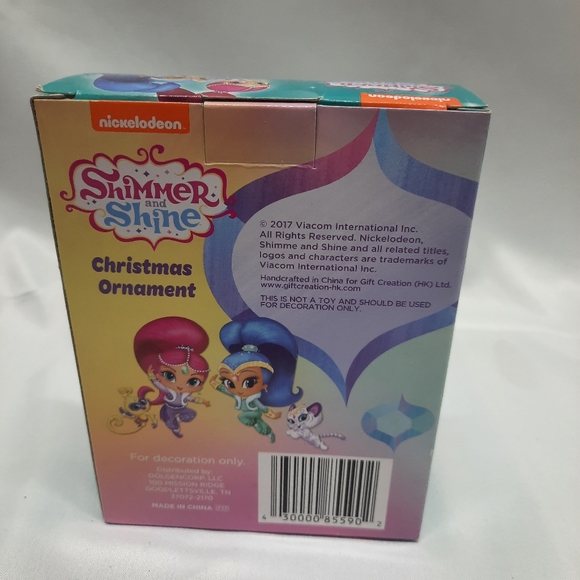 NIB Nickelodeon Shimmer & Shine Pink Genie Collector Ornament 2017 3" - Picture 6 of 6